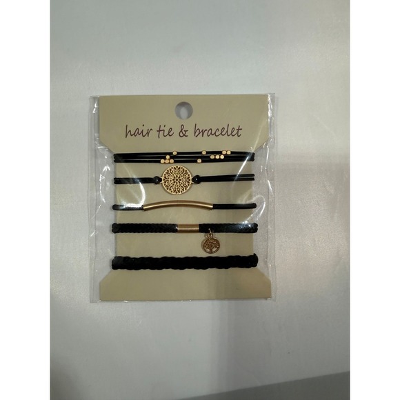 Other - New hair tie/bracelets black set of 5